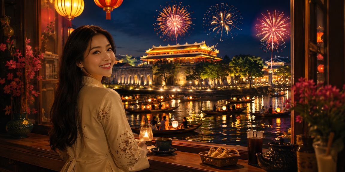 Người dùng tại Huế tra cứu hướng dẫn hỗ trợ sky9 bên ly cà phê buổi sáng