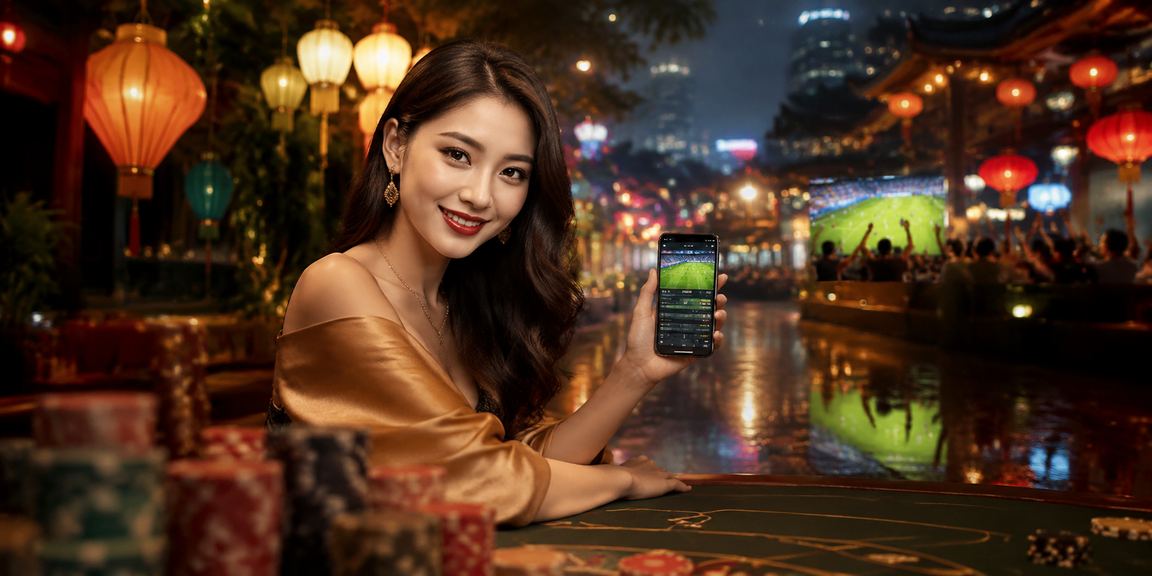 Không khí chợ đêm Huế nhộn nhịp với người dùng trải nghiệm casino di động dưới ánh đèn lung linh